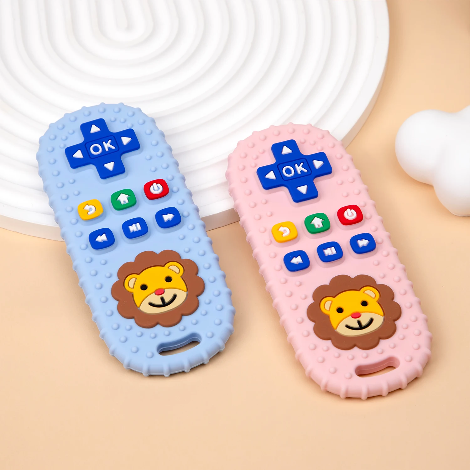 Baby Gift Bebe Silicone Teething Toys Crochet Rattle Tv Remote Control Teether For Babies