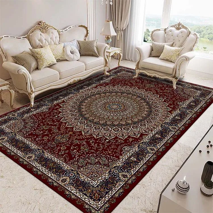 Customizable Big Area Rugs Stain Resistant Home Decor Area Rug Persian Style Digitally Printed Carpet Can Be Washed