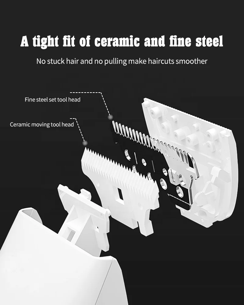 Electric  hair cut machine men waterproof razor blades men razor adjustable safety hair clippers