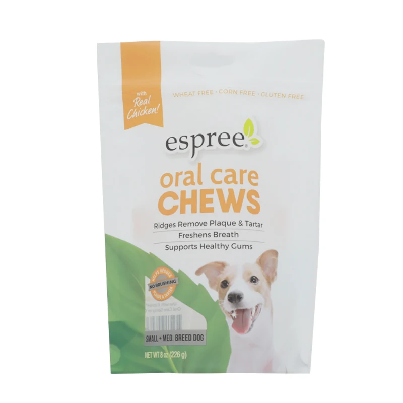 
Kraft paper self-sealing pet food bag snack bag food packaging 
