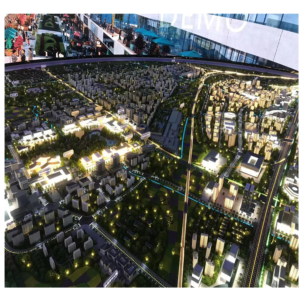 Novelty design master urban planning model for real estate construction