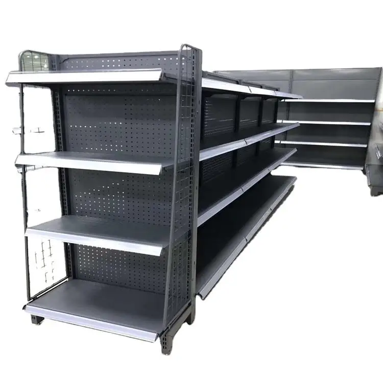 Factory Direct Sales Brand New Single-sided Double-sided Convenience Store Merchandise Display Rack Metal Supermarket Shelf