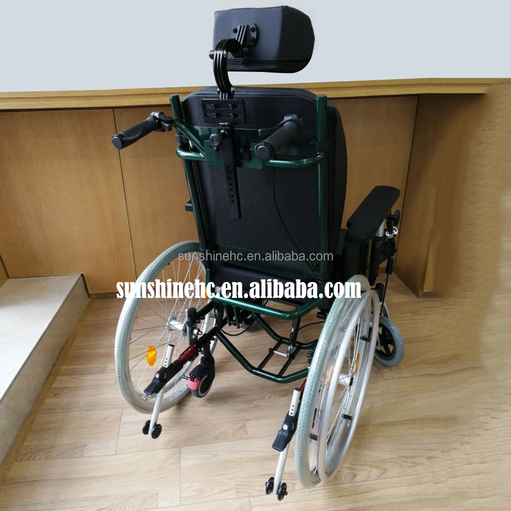 Popular Lightweight Durable Aluminum Frame Folding Tilt Wheelchair For Disabled Adult In Space Wheelchair WH929