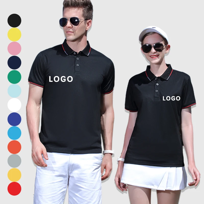 Leisure Blank Unisex Polo Shirt 100% Cotton Custom Brand Embroidered T Shirt Plain Short-Sleeve Mens Golf Shirts