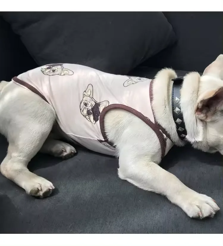 Summer Pet T-shirt Cat Clothes for French Bulldog Chihuahua Match Owner and Dog Clothes Parent-child Dog Pet Clothing
