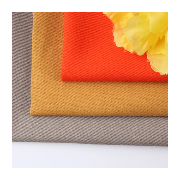 Hot selling 98%Cotton 2% sp Sanding twill cloth Thick solid matte twill fabric