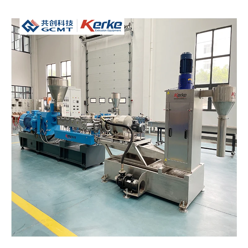 KTE-65 пластиковый двухшнековый экструдер Kerke для
