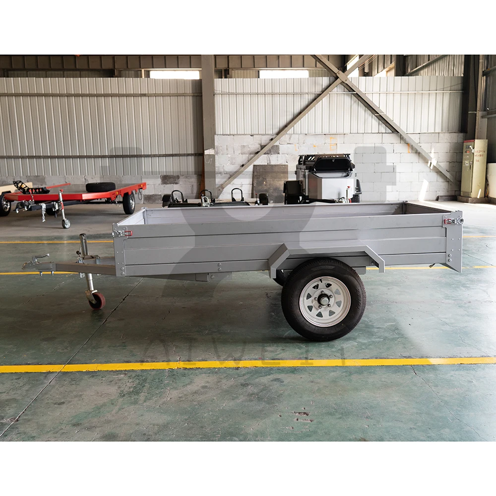 Multi Purpose Pull Behind Farm Trailer Metal Trailer Off Road Atv Galvanised Trailer With Low Moq