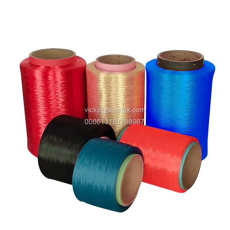 Made In China High Tenacity PP Fibrillated Yarn 450D Black Polypropylene FDY Filament Yarn Competitive Price Sustainable