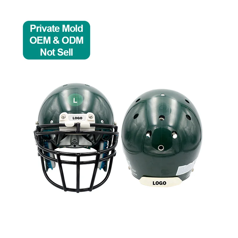  Manufacturer Custom OEM molding Full Face Ice Hockey Helmet Safety Head Guard American football Helmets with Shield &