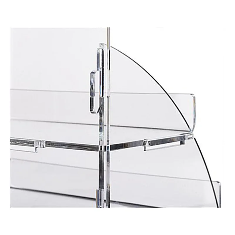 Custom 3 Tiers Clear Countertop Printed Acrylic Display Stand for Wholesale