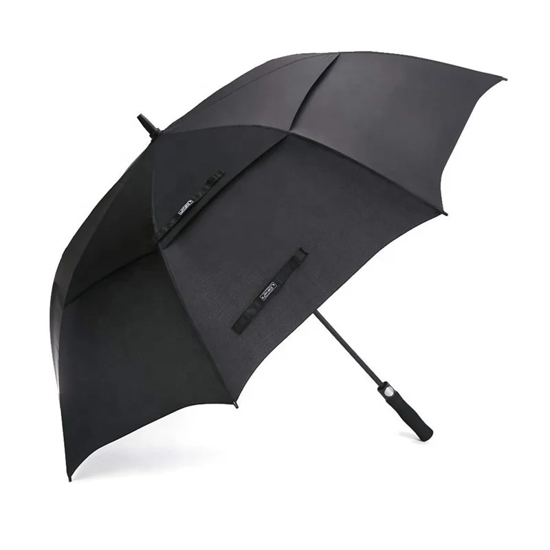 Automatic Open Extra Large Oversize Double Canopy Vented Windproof Waterproof Stick Umbrellas Golf Umbrella