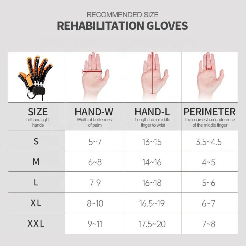 Hot sale Hand Function Rehabilitation Training Gloves Finger Trainer for Stroke Hemiplegia Patients