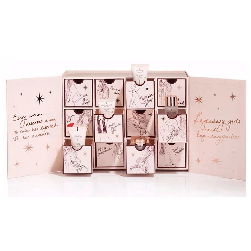 Custom 12 Day Chocolate  Advent Calendar  Cardboard Gift Boxes