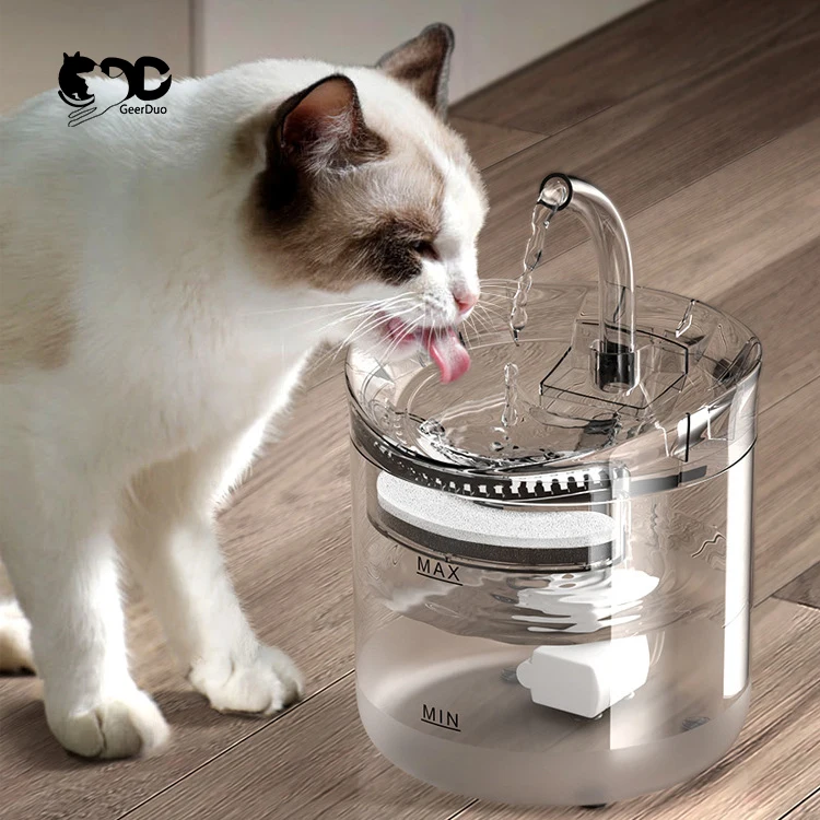 GeerDuo Pet Автоматический Инфракрасный датчик для домашних животных собака кошка питьевая вода фонтан с двумя режимами потока