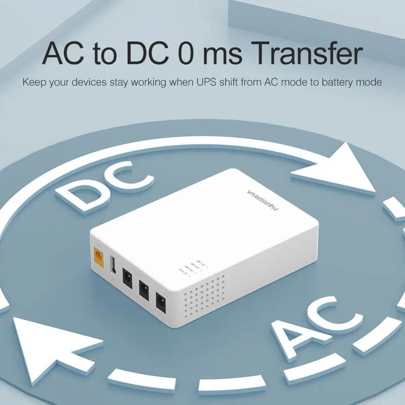 MARSRIVA Odm Oem перезаряжаемый мобильный телефон 10000 мАч 5 В 9 12 Мини DC UPS kp3 Mini ups для Wi-Fi маршрутизатора