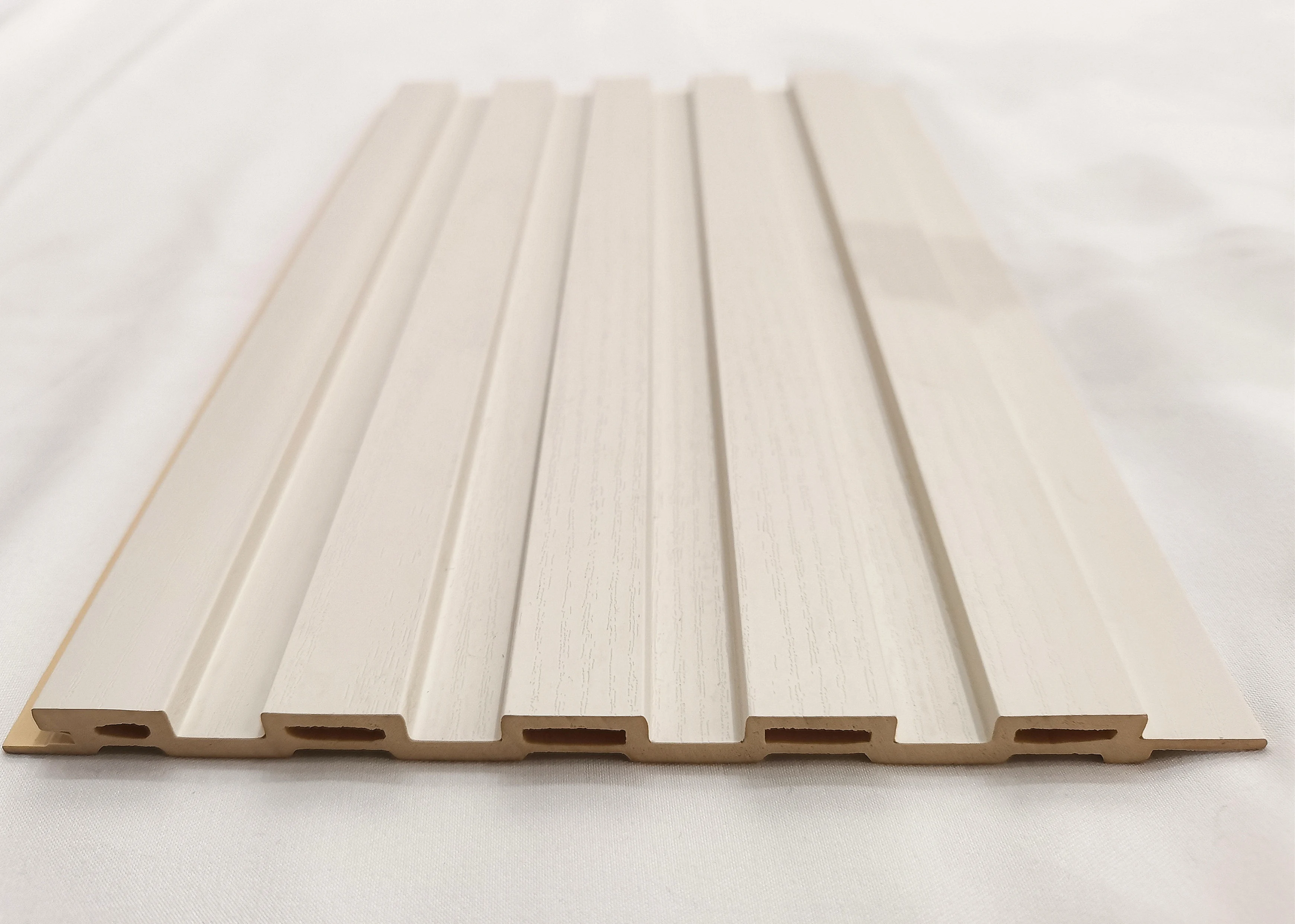 composite pvc profiles grille wall panel wpc fluted panel for indoor house hotel decoration