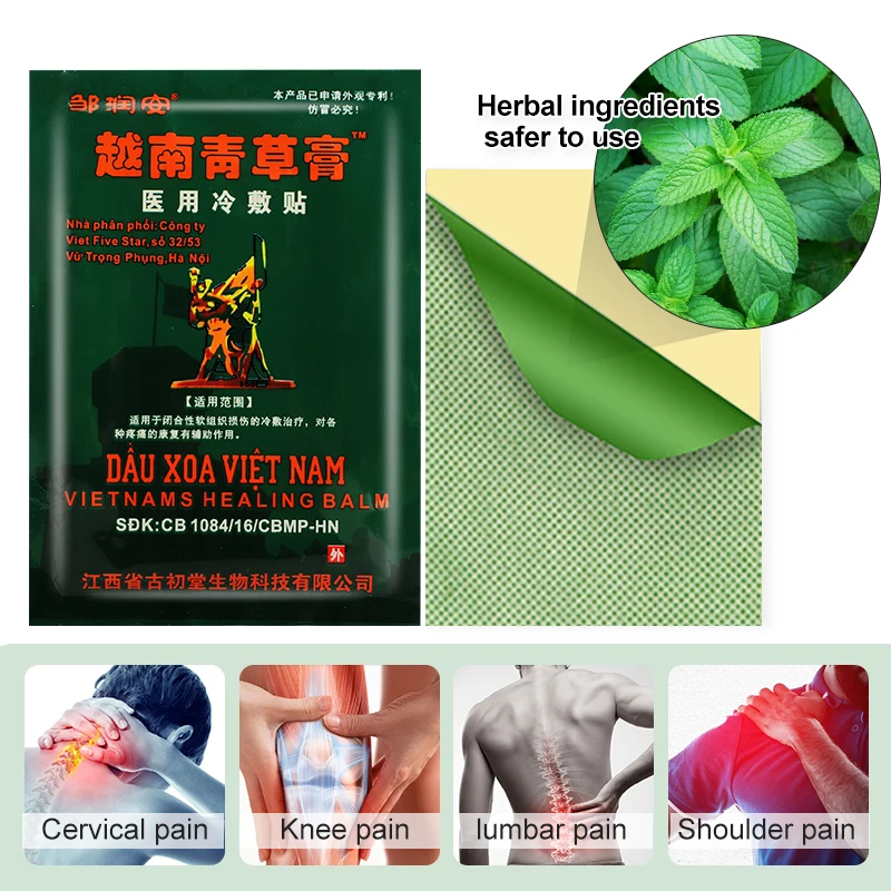 Vietnam Arthritis Plaster Back Neck Knee Lumbar Ache Joints Orthopedic Pain Relief Patch Herbal Medical Stickers C2357