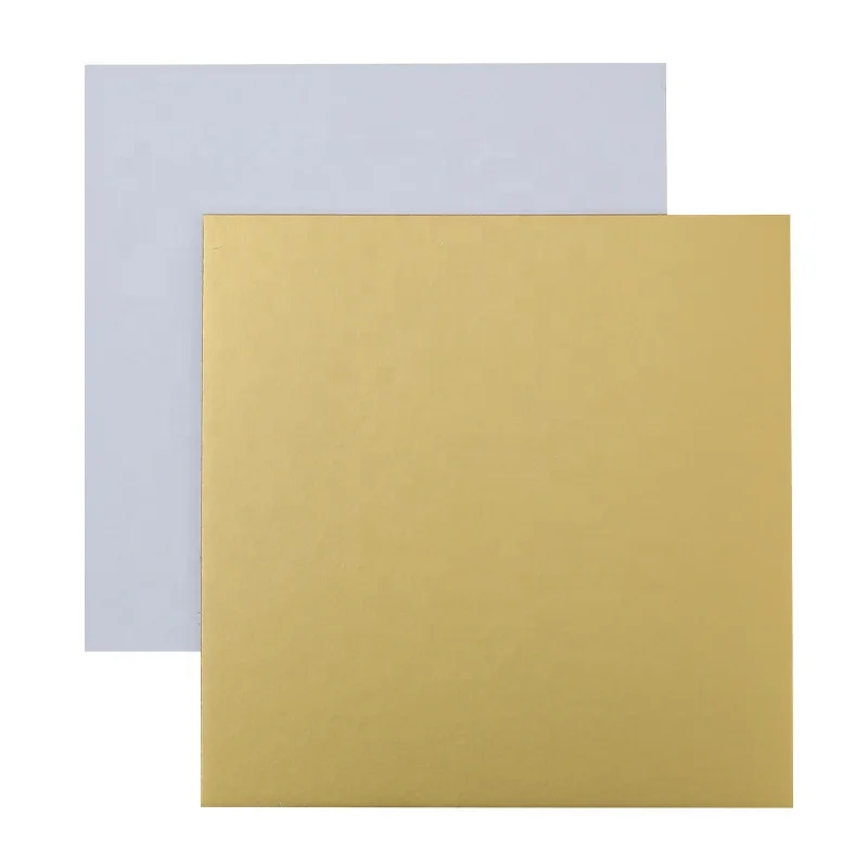 6 inch Silver Square Round Cake Board Cardboard Base