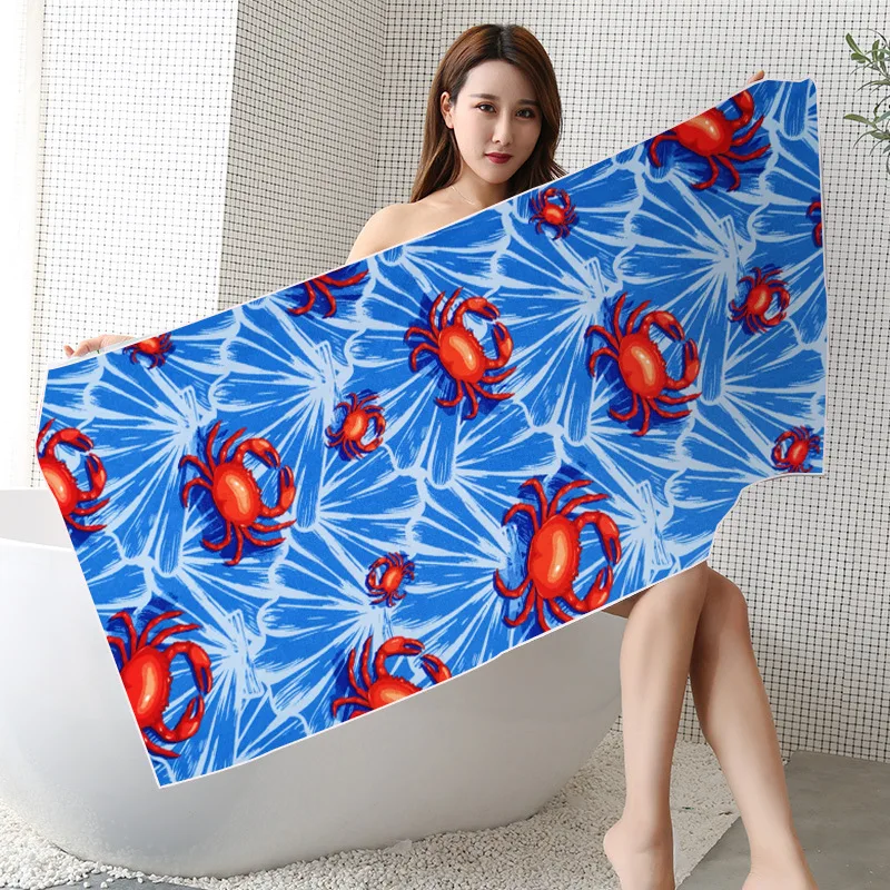 Microfiber Beach Towel Digital Printing Quick Dry Swimming Towel High Water Absorption Sport Towel