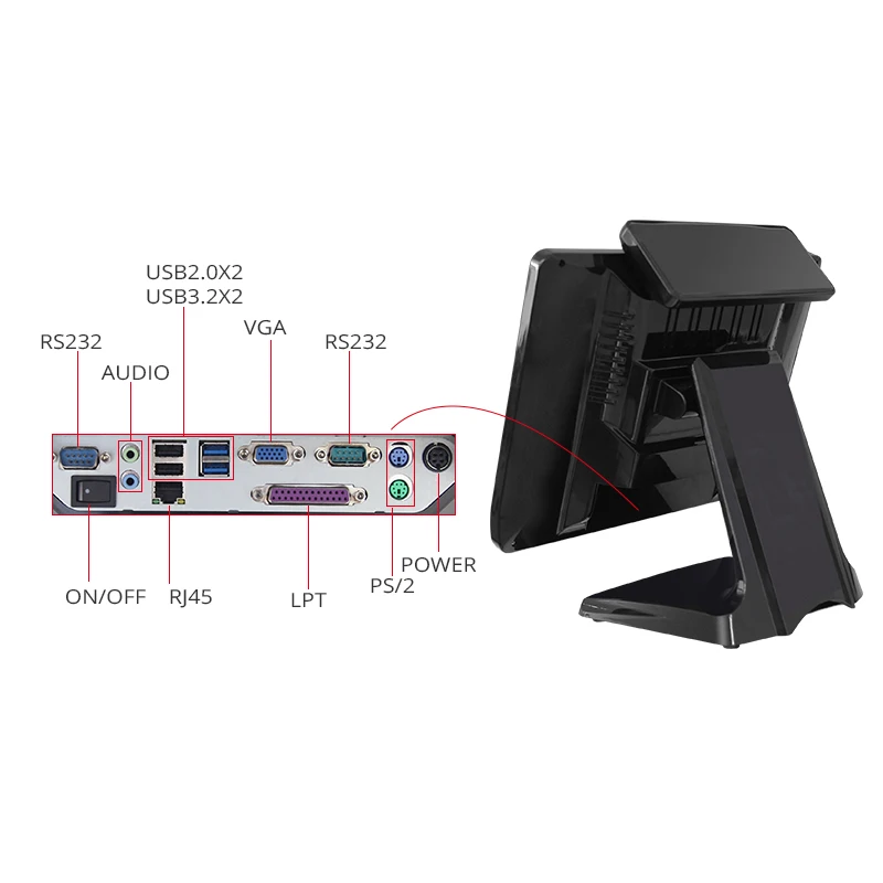 15.6 inch All-in-one/POS hardware  POS system cashier machine/point of sale system