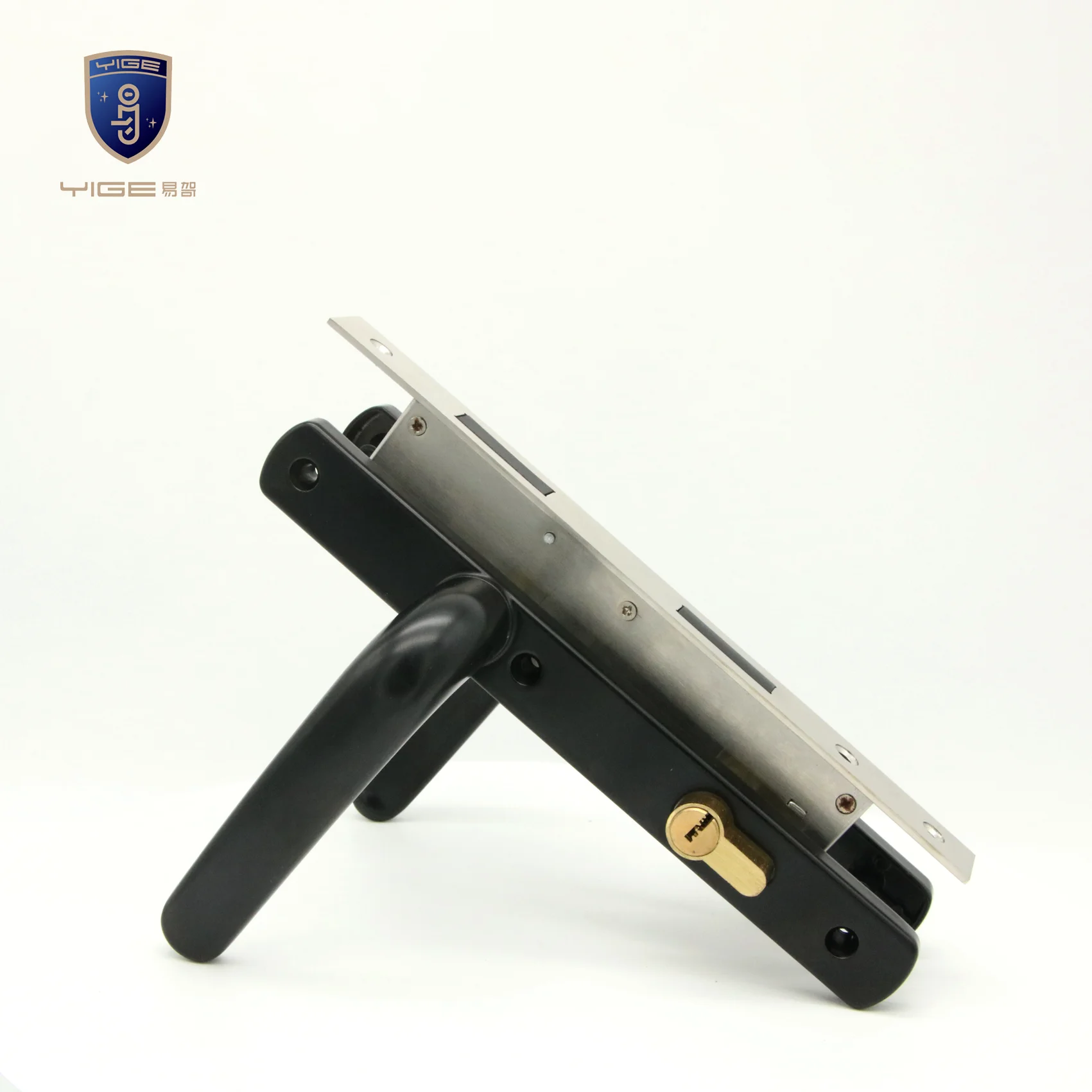 Prime Quality Indoor Lever Security door Lock lever handles Black handle hardware fitting