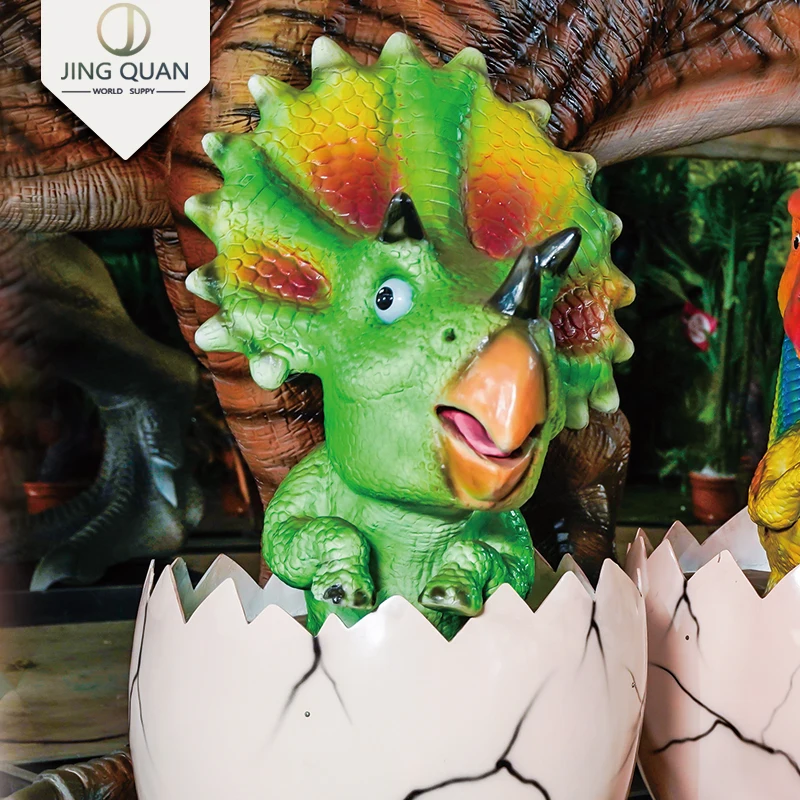 Little Triceratops Dinosaur Jurassic Dino Park Theme Park Animatronic Model Robotic Other Amusement Park Products Jurassic