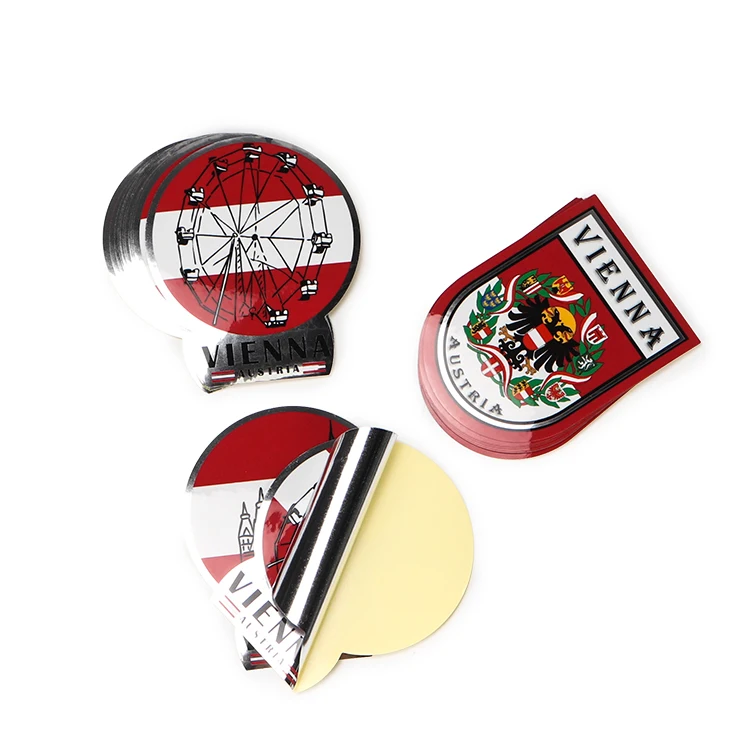 High quality custom printing waterproof vinyl sticks die cut stickers adhesive logo label sticker