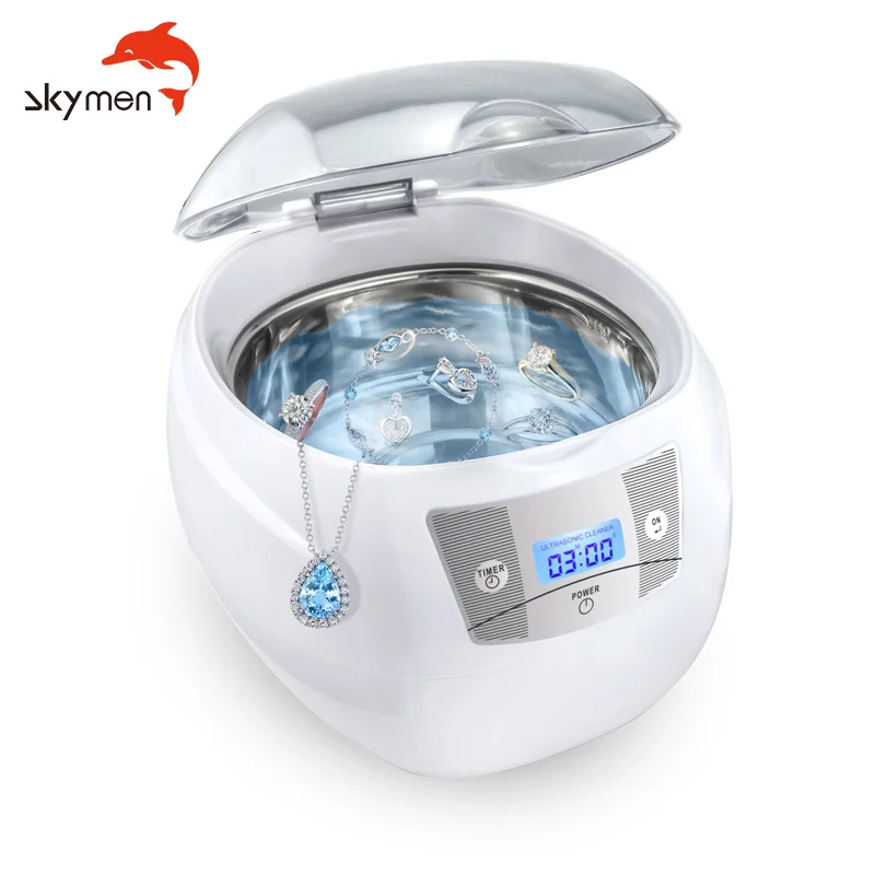 Skymen 750ml portable household digital factory sale low price DVD CD disk record ultrasonic cleaning machine