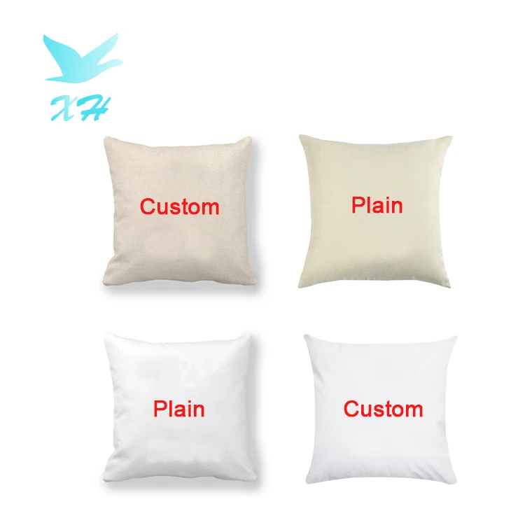 cheap wholesale different materials pillowcases geometric white sublimation pillow cover