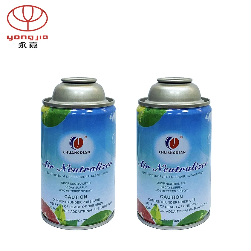 Custom empty aluminum aerosol spray can 300ml tinplate empty refillable air spray can