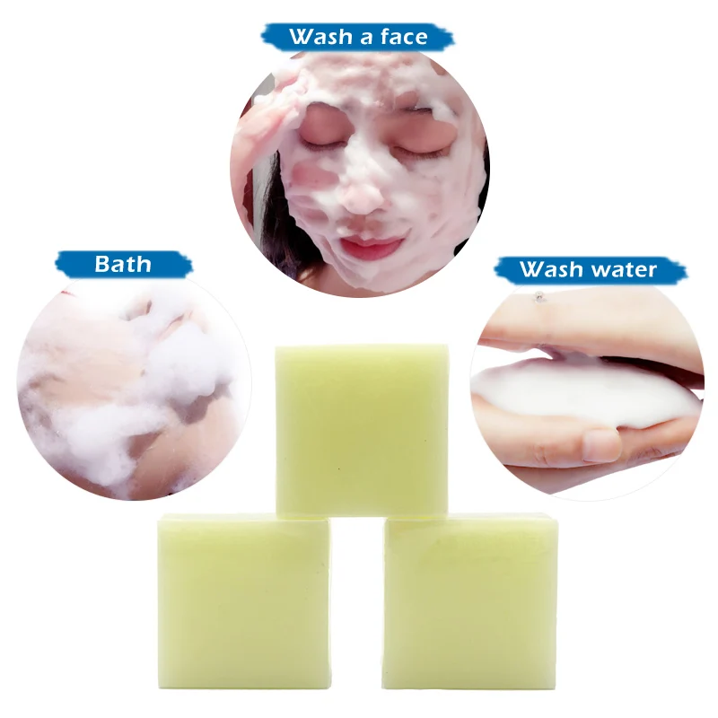100g Removal Pimple Pore Acne Treatment Sea Salt Soap Goat Milk Moisturizing Glycerin Soap Base Whitening