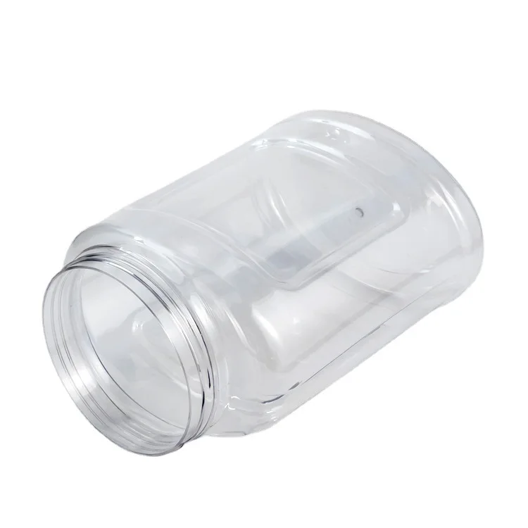MAYSURE Custom Label 1000ml 1200ml 1500ml 1800ml 3000ml Clear Plastic Bottle Food Grade Storage Jars with Lid
