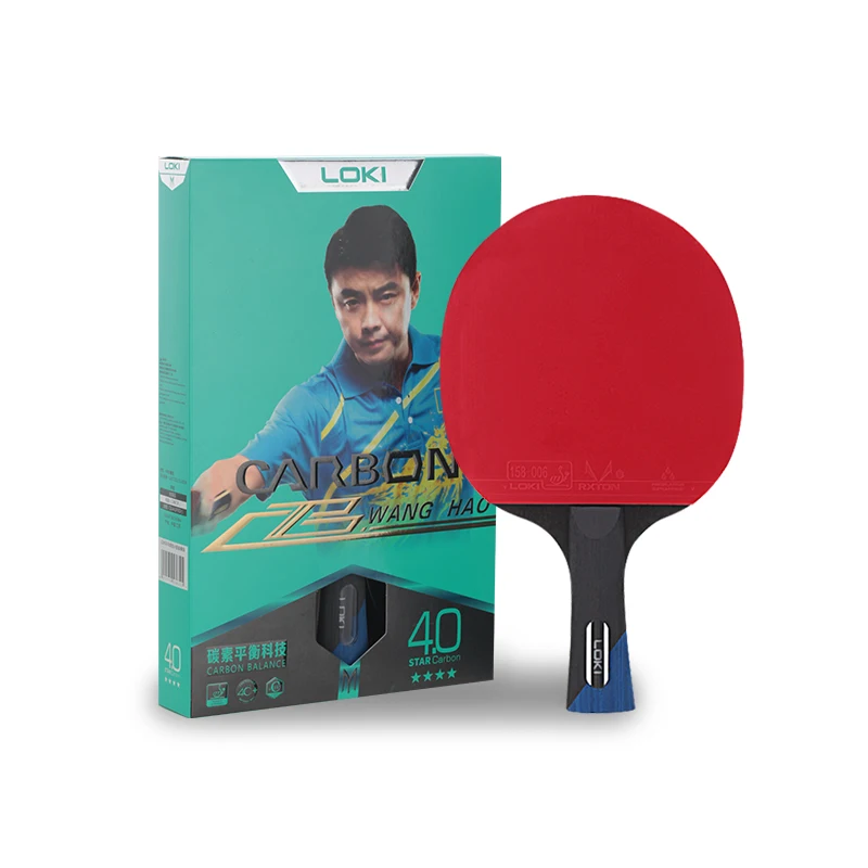 LOKI 7 Ply Professional 4-Star Table Tennis Racquets Ping Pong Paddle Bat for Trainer