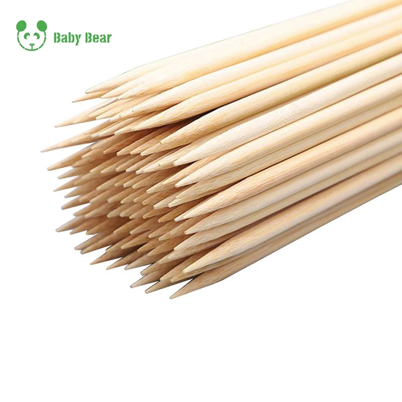 Babybear Wholesale Barbecue Grilling Tools BBQ Skewer Outdoor Customized Cheap Bamboo Sticks