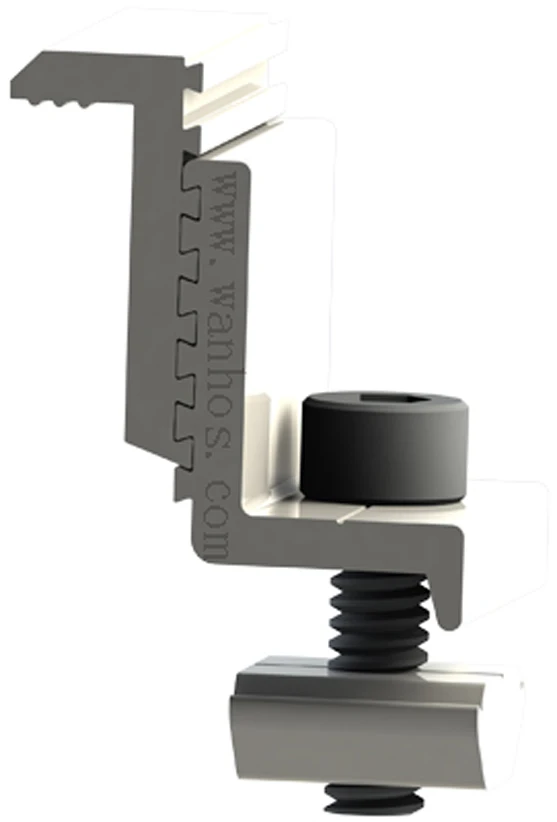 Wholesale Solar Panel Mounting Aluminum Alloy Solar Mounting System Panel Fixing Clamp Solar End Clamps