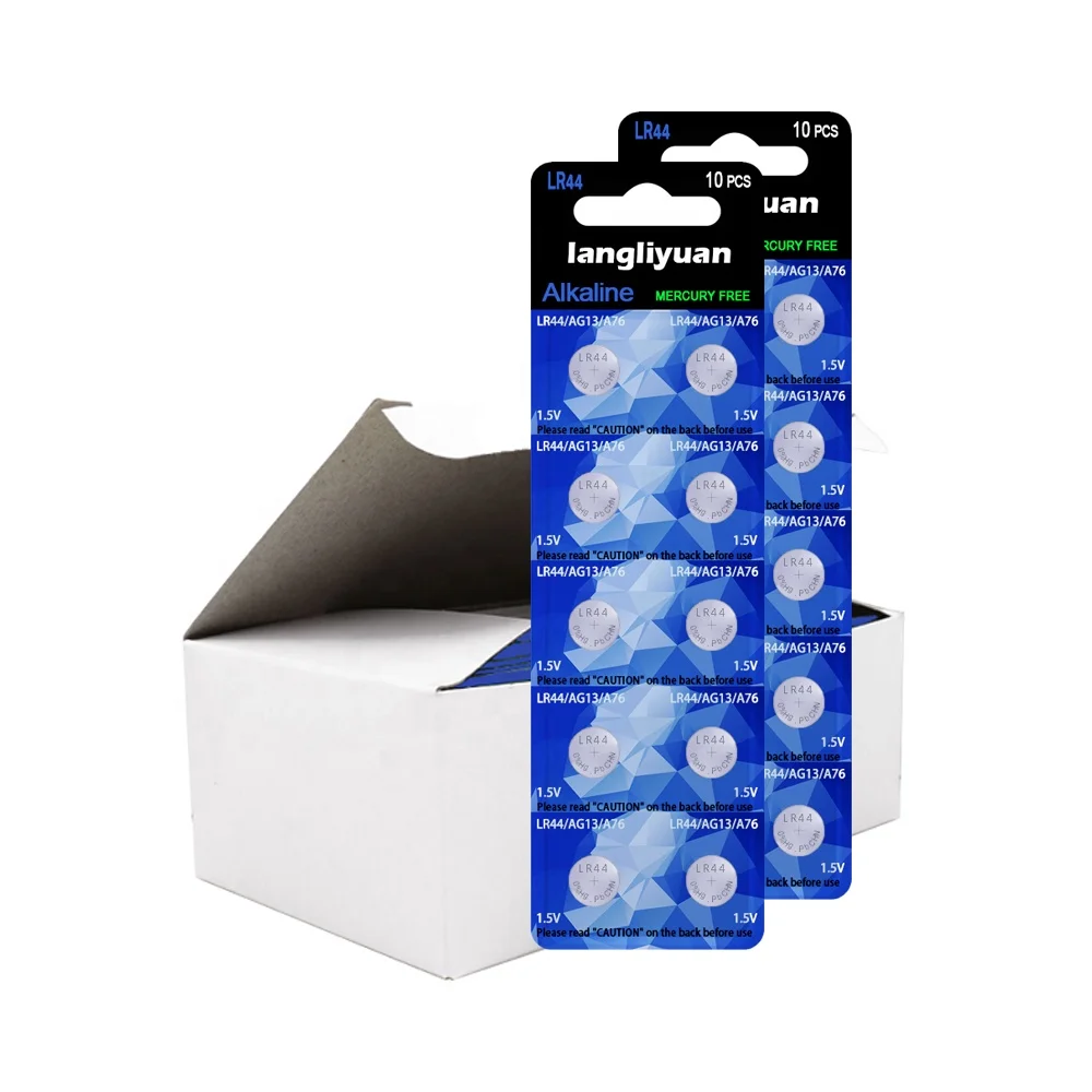 
Alcalina pilas l1154 ag13 a76 1.5v lr44 alkaline button cell battery 