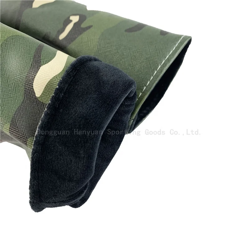 Golf club headcovers driver fairway wood hybrid ut Camouflage PU Leather club cover Protect custom Green 135UT nylon