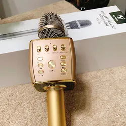 Microphone with BT YS-93 mobile phone outdoor KTV Built-in speaker support TF/FM Karaoke Wireless Microphone