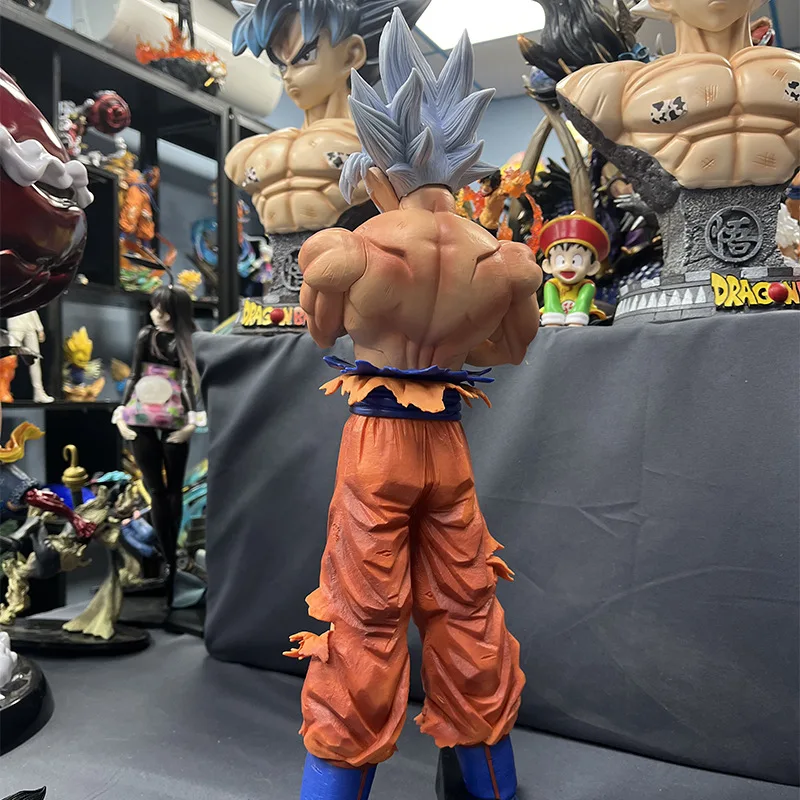 Оптовая продажа 43 см DBZ персонаж супер Экстремальный непринужденно Серебряная Модель персонажа Гоку