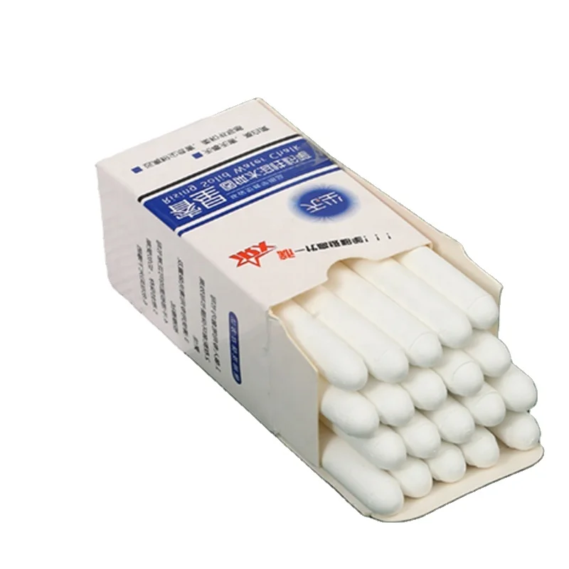New Model Professional White Chalk Kids School Home 20 Pens Non-toxic Dustless Chalk