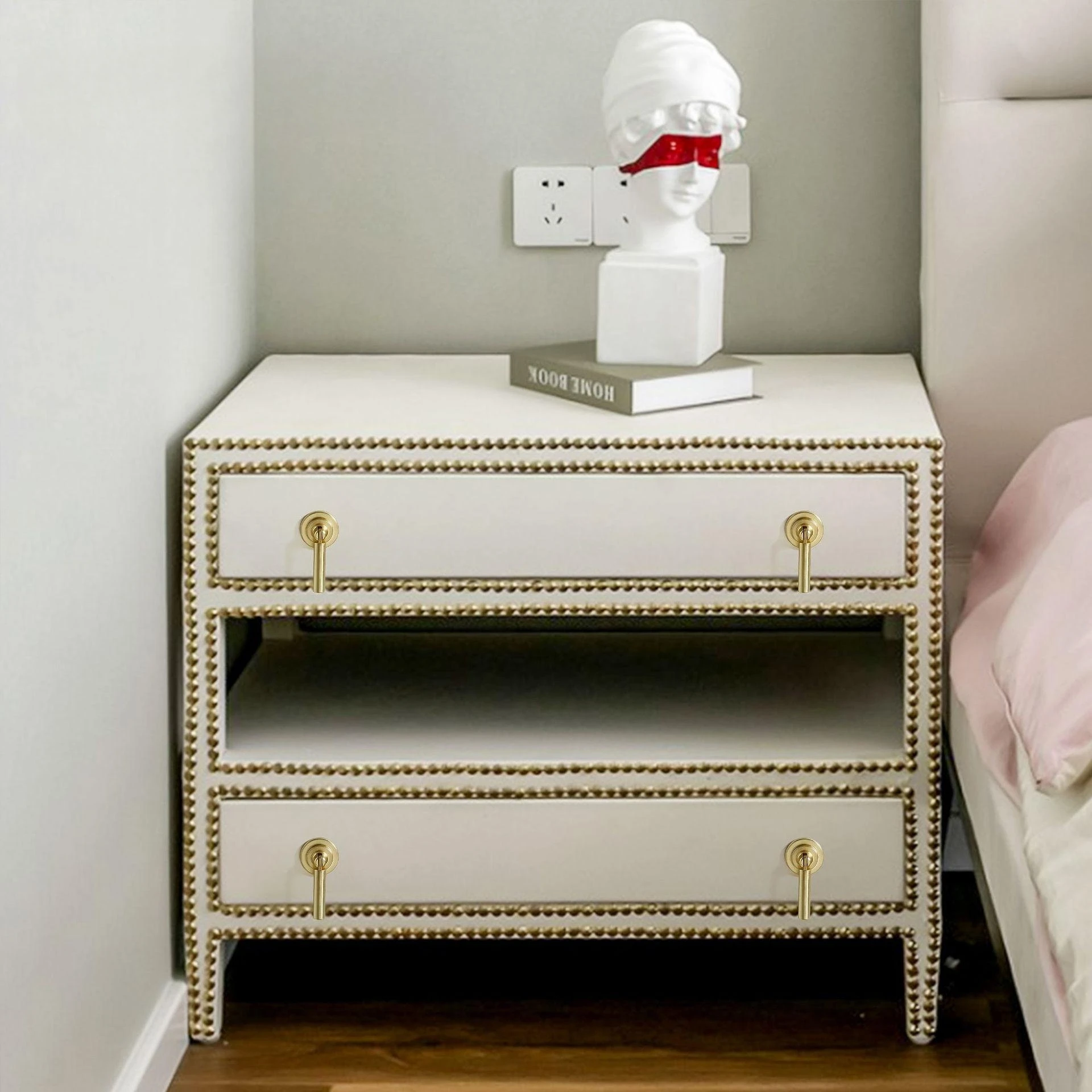 Aluminium Profile Solid Metal Hardware Furniture Kitchen Door Pull Handle Simple gold copper natural color