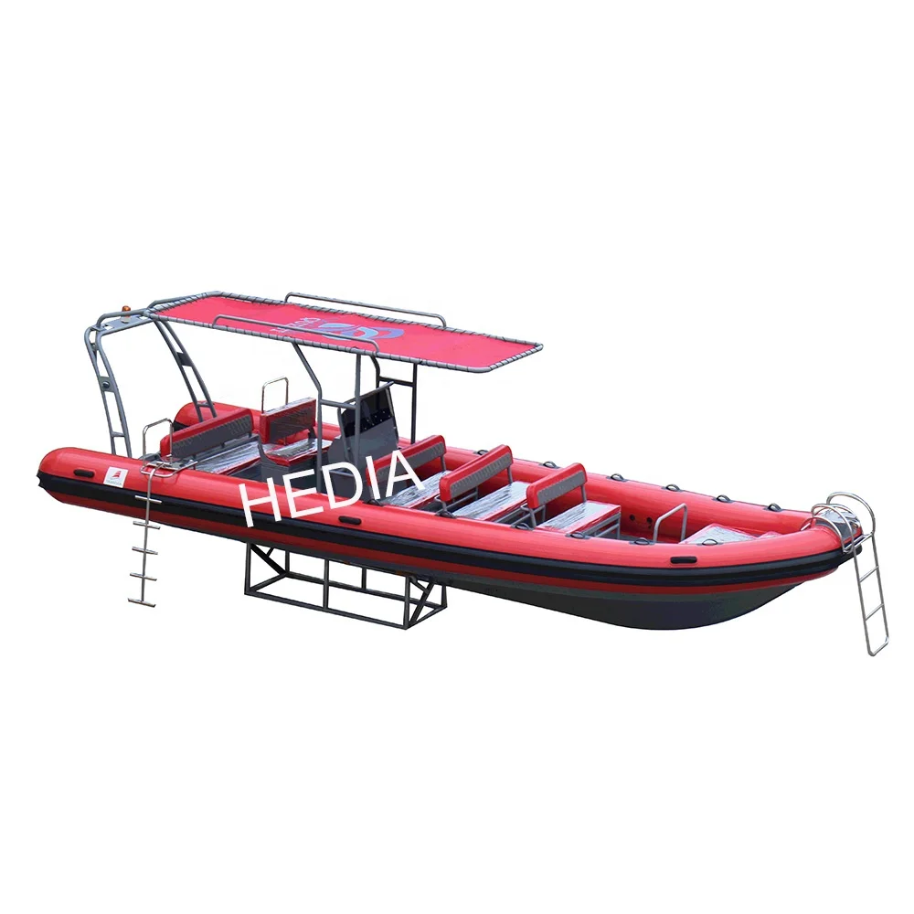 Супер глубокая v-образная алюминиевая жесткая надувная лодка RIB Dinghy мощный патруль 830 с резервуаром для подводного плавания