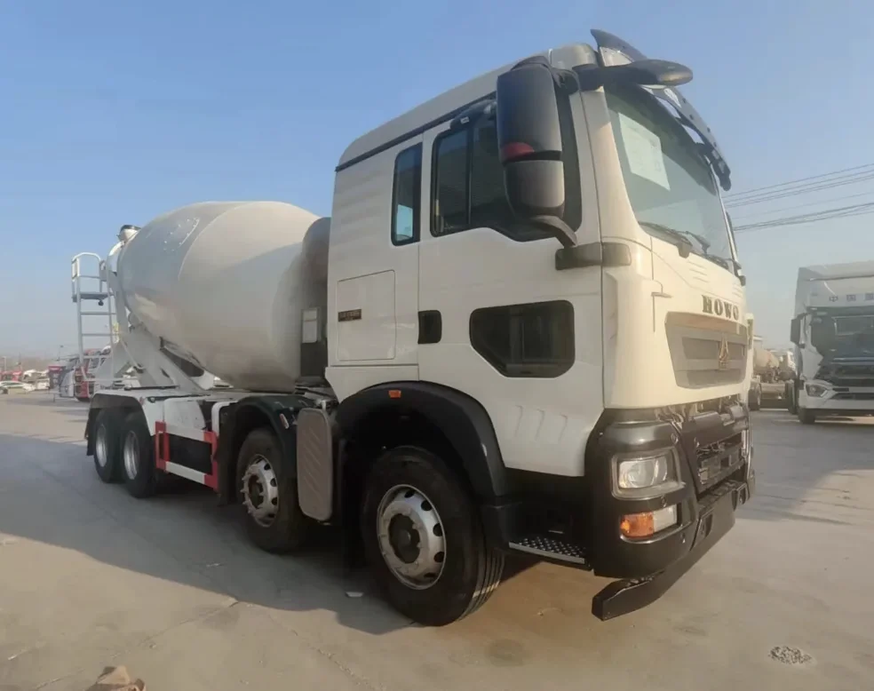 SINOTRUK HOWO 8x4 Concrete Mixer Truck Best Self-Loading Mixer Truck New or Used Cement Mixing Machine For Sale In Ethiopia
