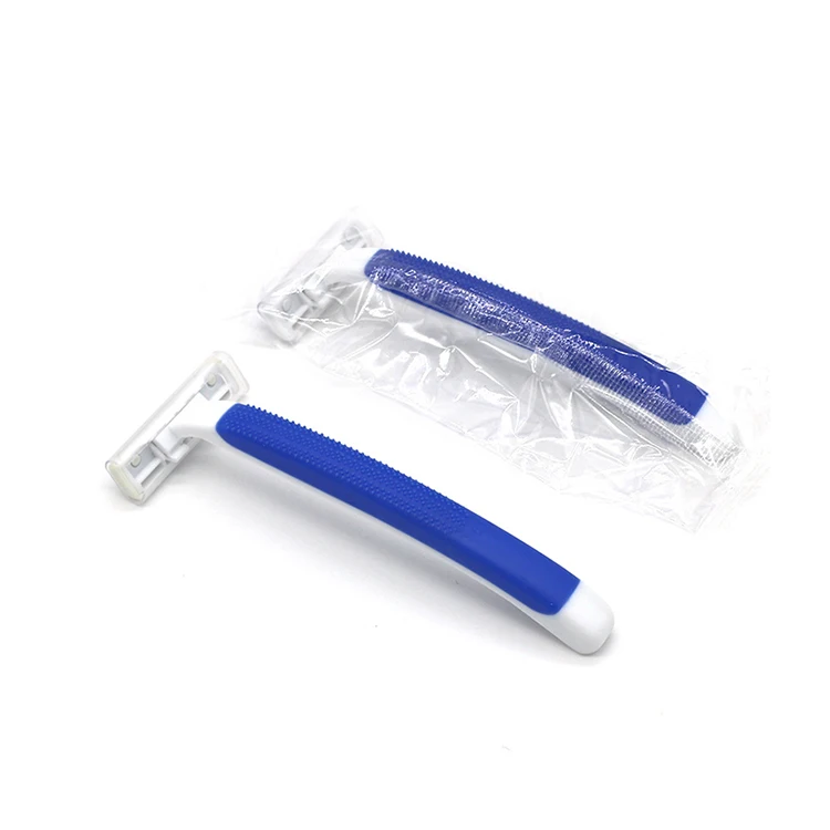 S&J Disposable Twin Stainless Steel Blade Bathroom Accessories Plastic Custom Full Body Washable Shaving Kit