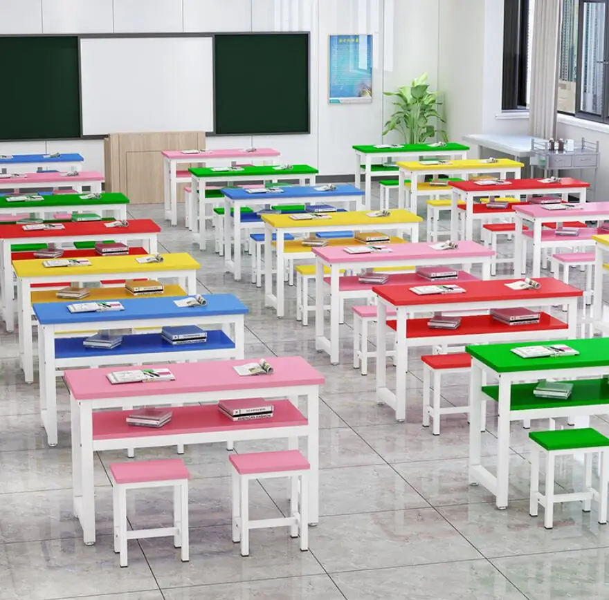Modern School and University desks and chairs Wholesale Price Metal Classroom Benches Chairs Desks for Hall Use
