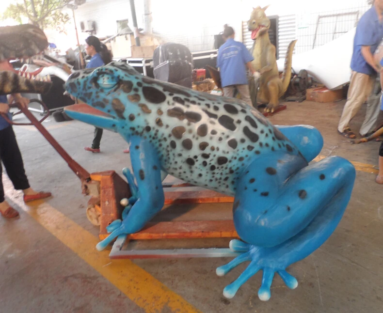 High Quality Frog Animatronic Models in Multiple Colors for Outdoor Adventure Parks