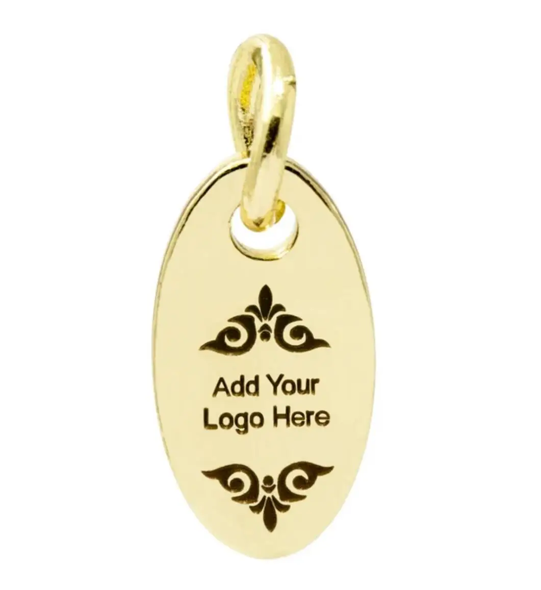Custom Metal jewelry stamping blanks Logo Laser Engraved on Round Disc charm pendant