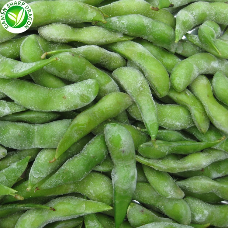 IQF Оптовые органические бобы Замороженные edamame pods