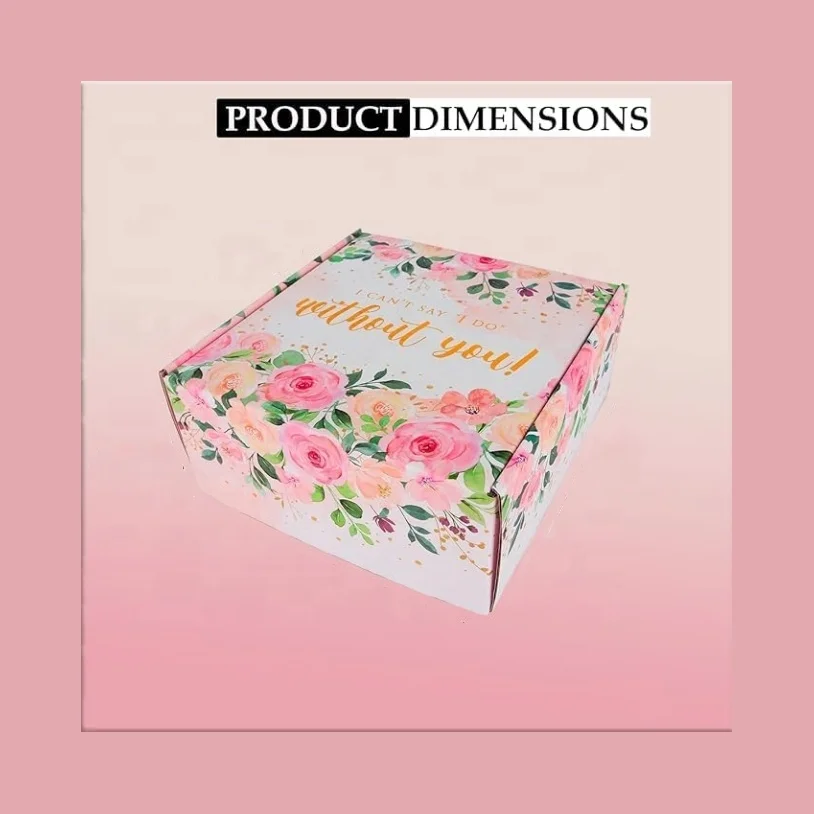 Wedding Deluxe Birthday Gift Box Set Instagram Empty Rigid Boxes with Matt Lamination and UV Coating for Bridesmaids & Gifts